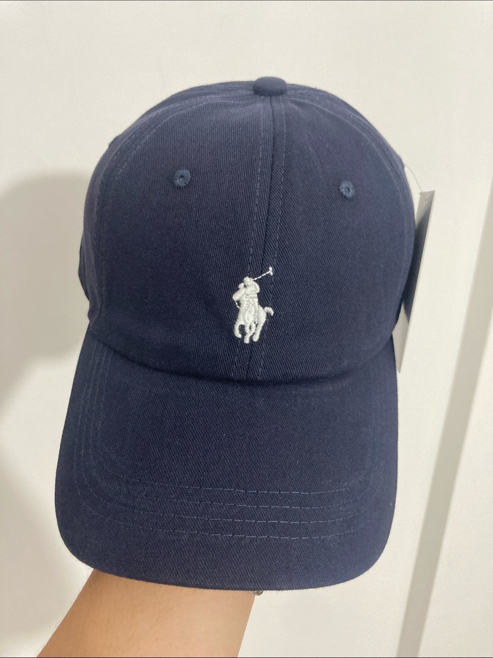 Polo by Ralph Lauren Navy Cap with White Pony Logo